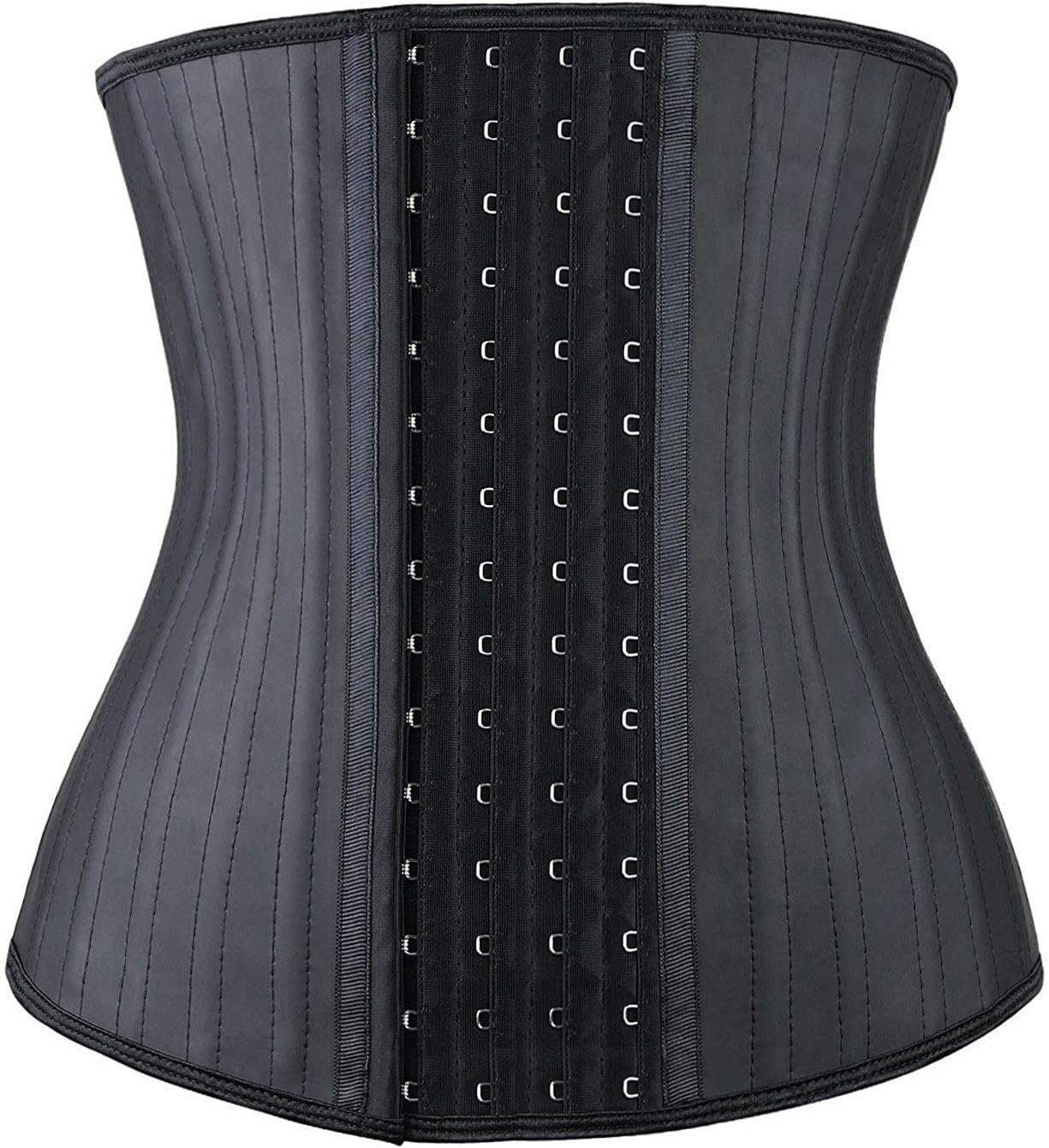 YIANNA Waist Trainer for Women Latex Underbust Waist Corsets Cincher Hourglass Body Shaper 4 Hooks