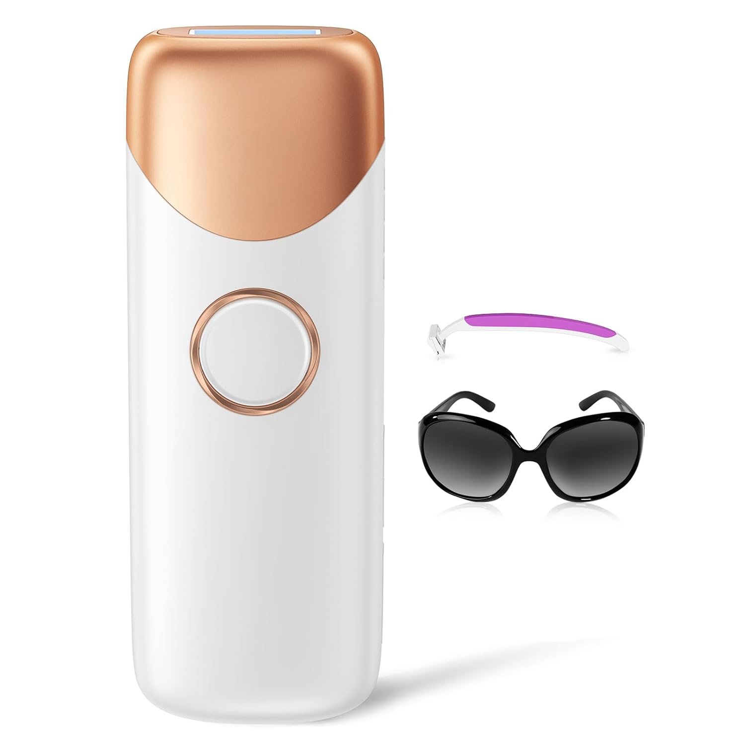 Hand-held Hair Removal Device IPL at Home Hair Removal for Women and Men, Hair Reduction in Hair Regrowth for Body & Face(Purple)