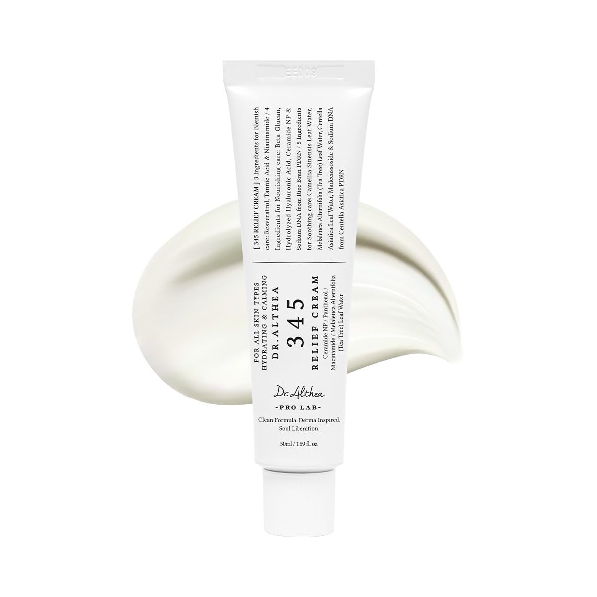 Dr.Althea 345 Relief Cream | Daily Face Moisturizer for Soothing Recovery and Blemish Care with PDRN & Niacinamide | Korean Vegan Skincare for All Skin Types, 1.69 Fl Oz (Ver.2 – Pack of 1)