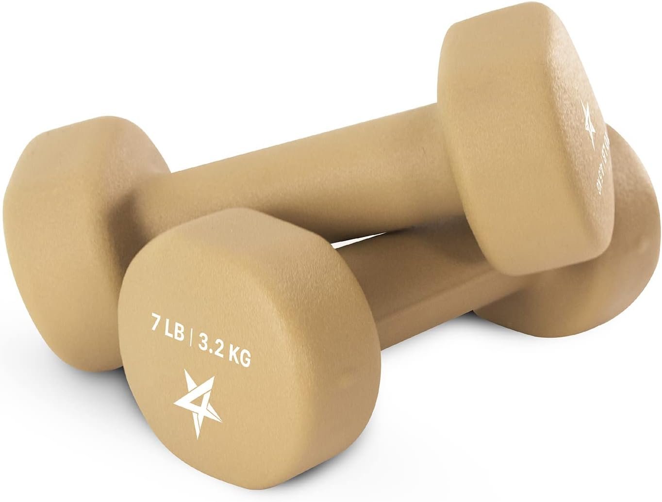 Yes4All Neoprene Coated Dumbbell Hand Weight Sets of 2 – Multiple Weight Options with 15 Colors, Anti-roll, Anti-Slip, Hexagon Shape