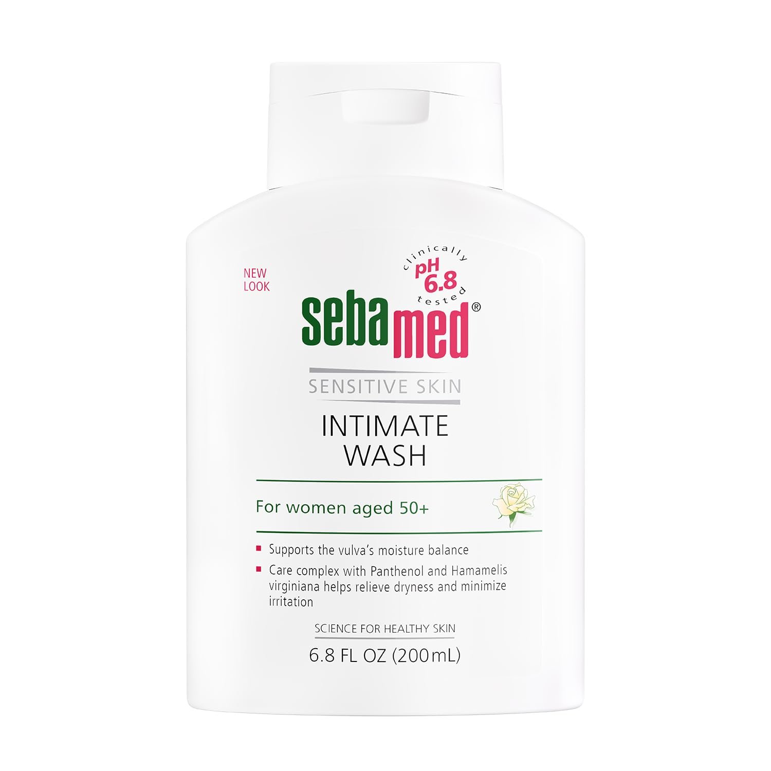 SEBAMED Feminine Wash Gentle Intimate Wash Menopause pH 6.8 for Women Aged 50+, 6.8 FlOz (200ml)
