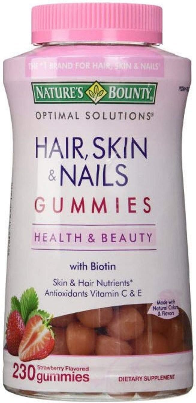 Nature’s Bounty Hair Skin and Nails, 230 Gummies, 230 Count (Pack of 1)