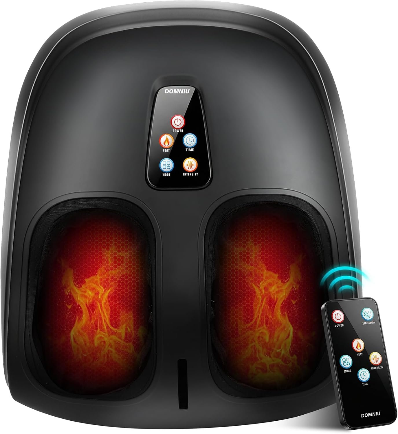 Shiatsu Foot Massager Machine with Heat, Upgraded Deep Kneading/Rolling Foot Massager for Delivers Pain Relief, Plantar Fasciitis, Neuropathy, Fits Up to 13‘’, Gifts for Women Mom Men Dad Seniors