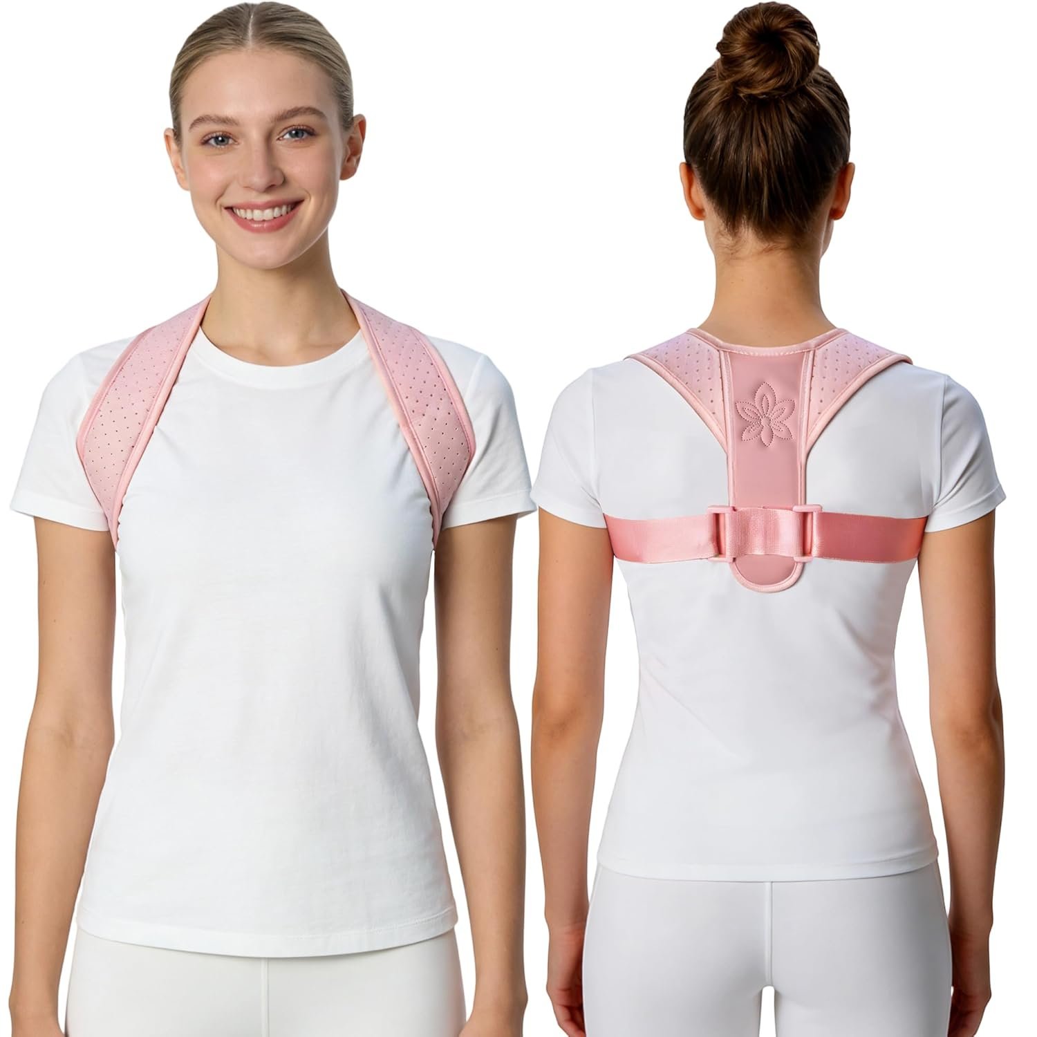 Posture Corrector for Women And Men – Thin & Invisible Back Brace for Posture – Adjustable Back Support Brace – Relieve Upper Back Discomfort & Regain Confidence, S(28-35inch) 1PCS