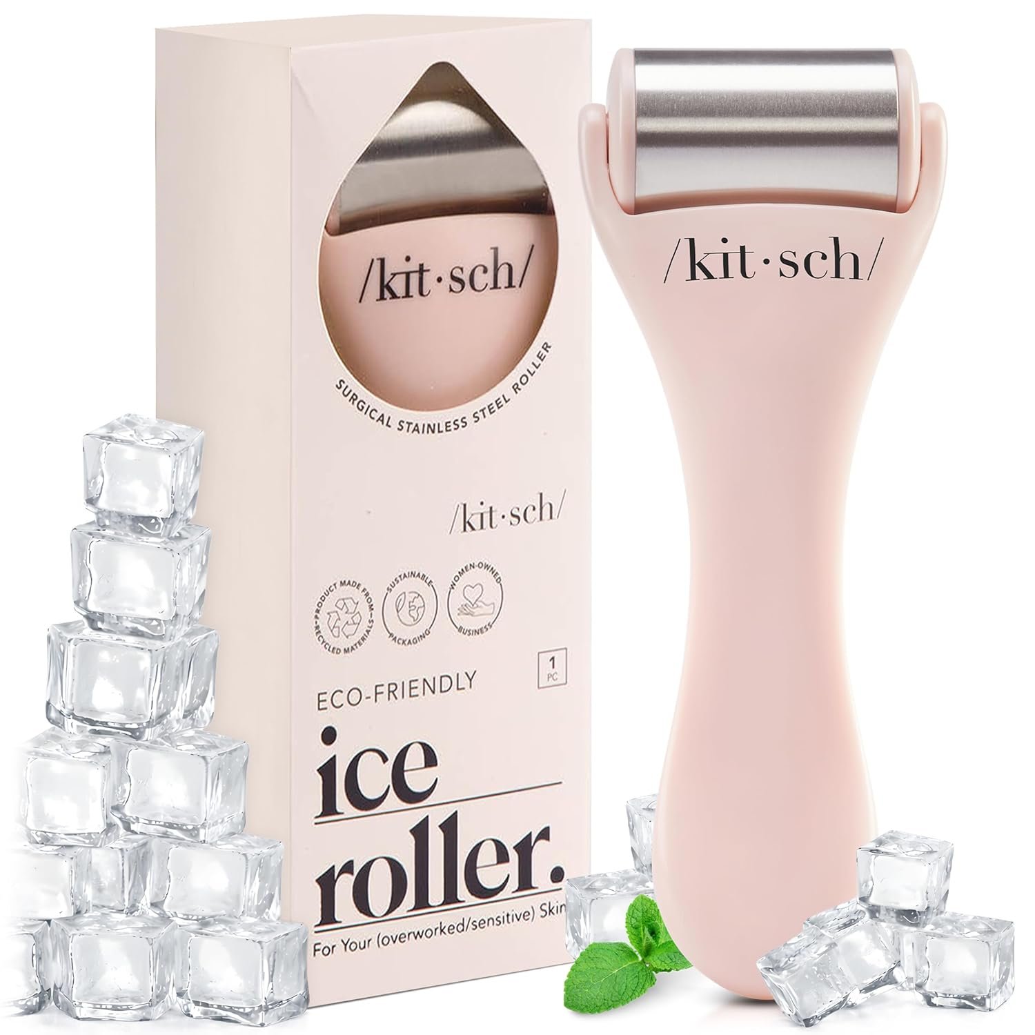 Kitsch Women’s Facial Ice Roller, Pink, One Size
