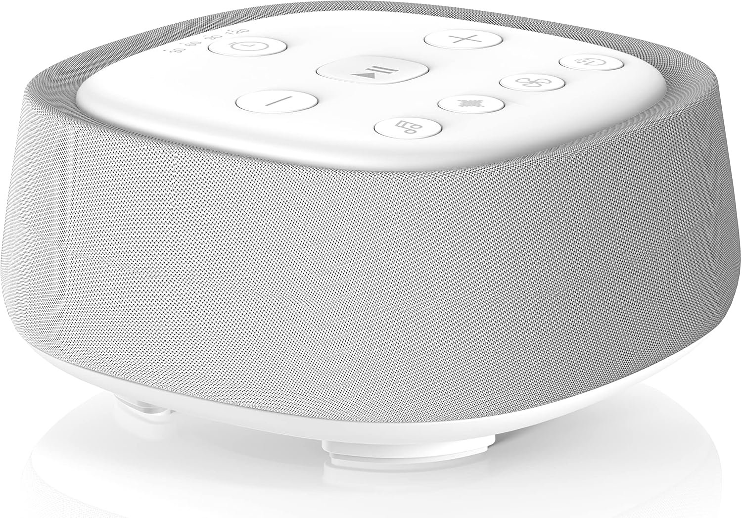 Rechargeable White Noise Machine with 28 Smoothing Sounds, Portable Sound Machine for Baby Kids Adult Sleeping, Auto-Off Timer, 32 levles of Volume Noise Machine Therapy for Home, Office, Travel