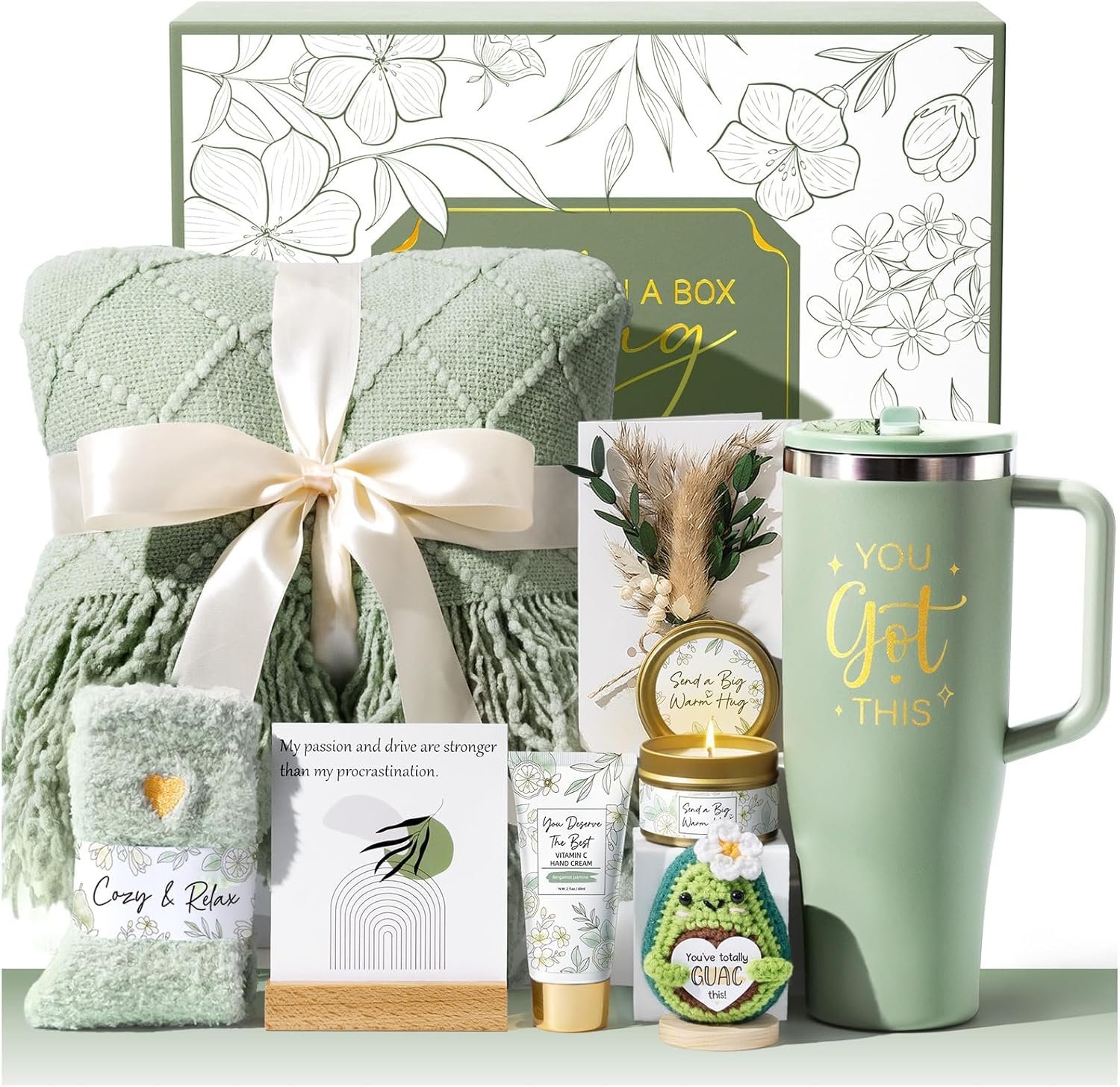 Get Well Soon Gifts for Women, Luxury Mothers Day Birthday Gift Basket, Surgery Recovery Care Package Cancer Self Care Gift Set, Relaxing Sympathy Inspirational Feel Better Spa Gift for Mom Her Friend